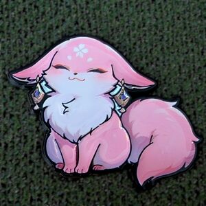 Cute Orange Fox Enamel Pin